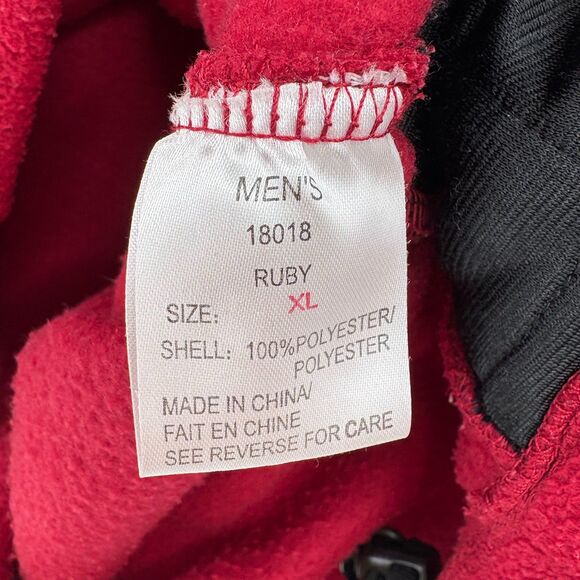 Woolrich Men's Fleece Vest in Red, Sz XL, Full Zip, Pockets Outdoor Chore - Picture 8 of 8